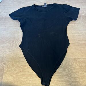 5 for $25 banana republic Black Short Sleeve Bodysuit